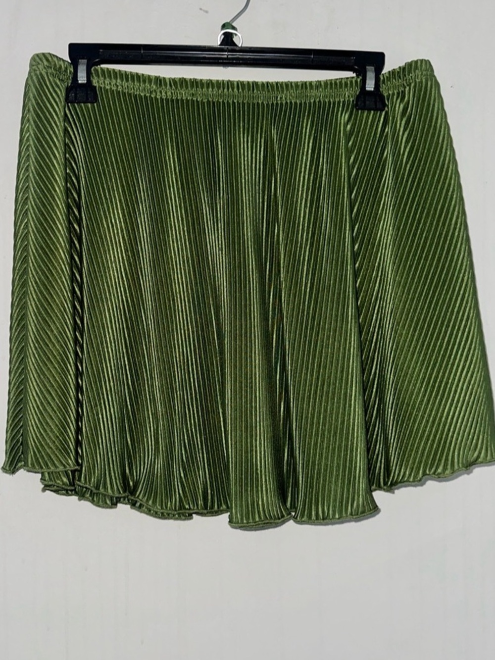 SHEIN Pleated Mini Skirt in Green Size L